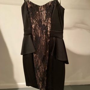 Sexy Strapless Lace Dress